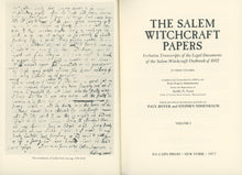 Load image into Gallery viewer, The Salem Witchcraft Papers (1977) in Three Volumes Complete